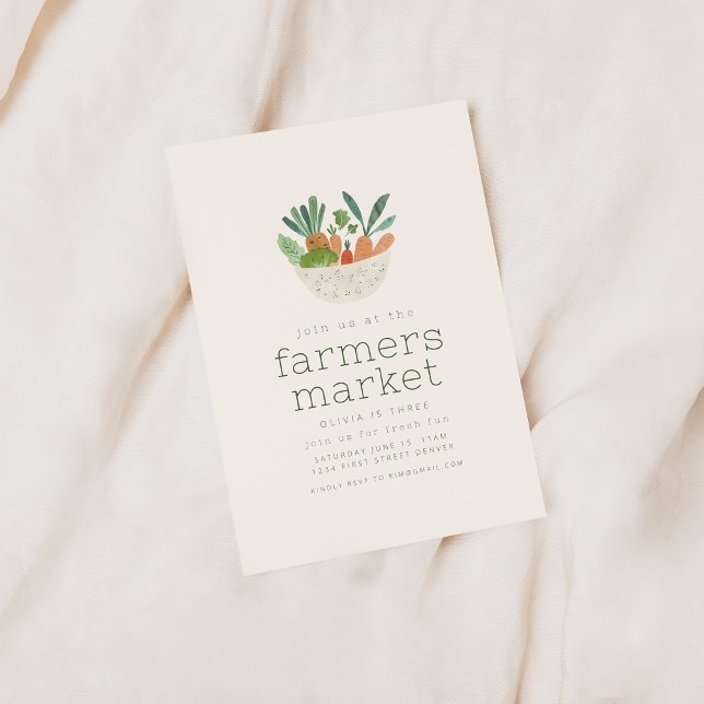 Farmers Market Birthday Party Invite (Creator Uploaded)