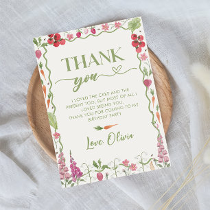 Farmers market birthday Thank You Card