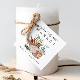 Farmers Market Bridal Shower Favour Tags