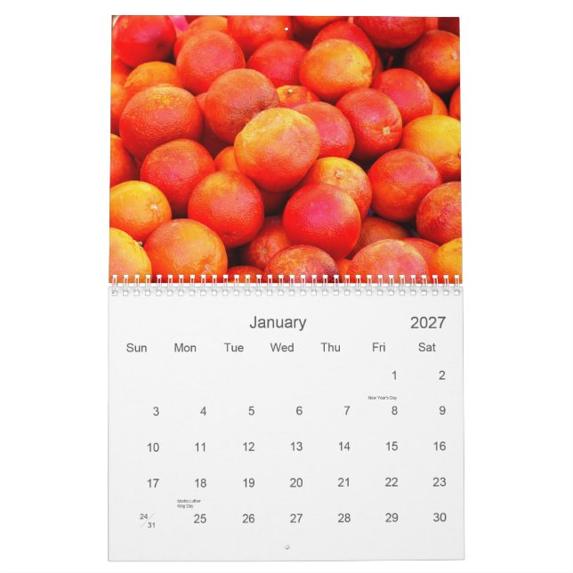 Farmers Market Calendar (Jan 2027)