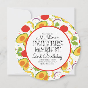 Farmers Market Carrots Vegetables Pattern  Thank You Card