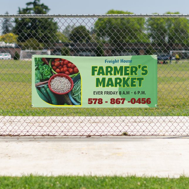 Farmer's Market Custom Outdoor Banner (Insitu)