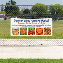 Farmers Market Custom Photos Advertising Banner