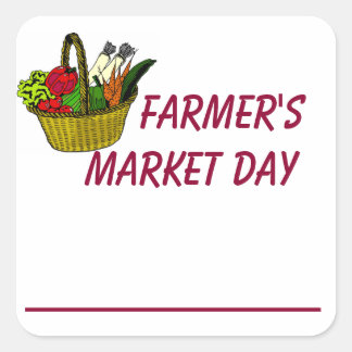 Farmer's Market Day Planning Sticker
