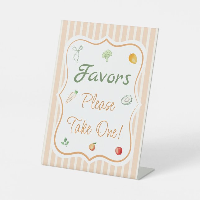 Farmers Market Favour  Pedestal Sign (Front)