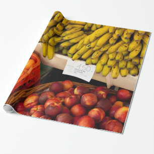 Farmer's Market Fruit Stand Wrapping Paper