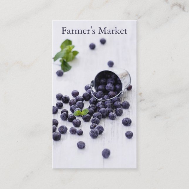 Farmer's Market Fruit Theme Business Card (Front)