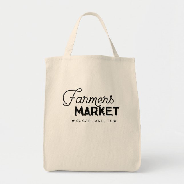 Farmer's Market Grocery Tote (Front)