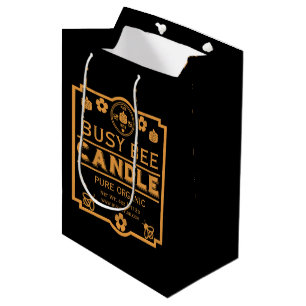 Farmers Market Honey Candles Medium Gift Bag