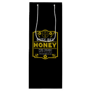 Farmers Market Honey Jar Wine Gift Bag