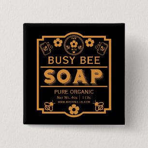 Farmers Market Honey Soap 15 Cm Square Badge