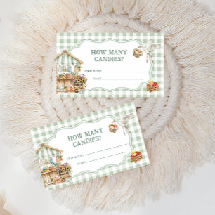  Farmers Market How Many Candies Baby Shower  Enclosure Card