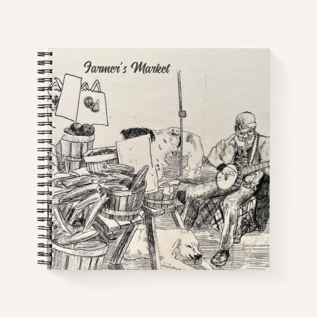 Farmer's market Ledger Notebook (Front)