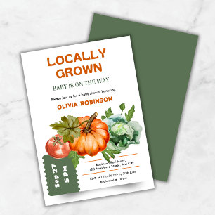 Farmers Market Locally Grown Baby Shower Invitation