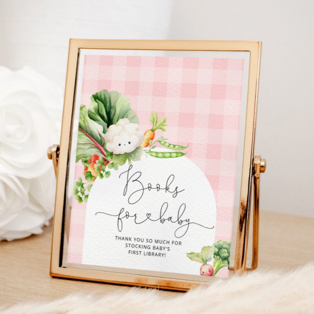 Farmers market locally grown pink Books for baby Poster (Creator Uploaded)