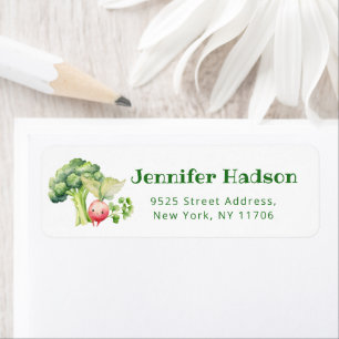 Farmers market loccaly grown baby Return Address Label