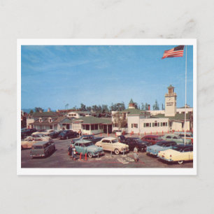 Farmers Market, Old Cars, Los Angeles Vintage Postcard
