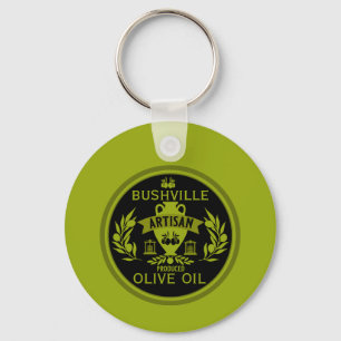 Farmers Market Olive Oil Key Ring