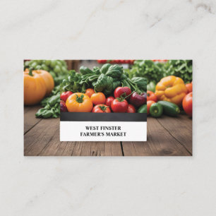 Farmer's Market or CSA Photo Business Card