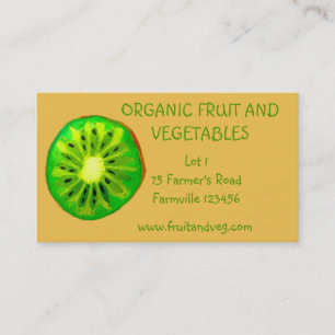 Farmer's Market organic vegetables agriculture Business Card
