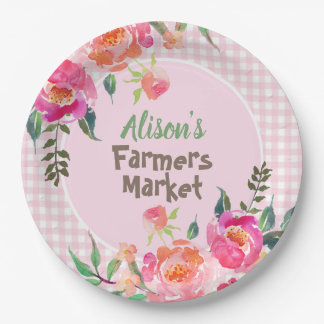 farmers market paper plate