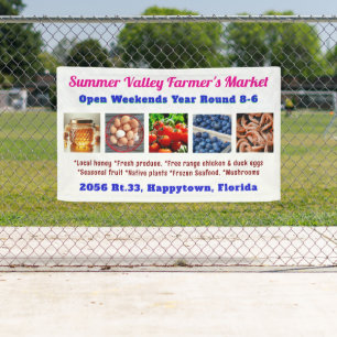 Farmers Market Product Advertising Banner