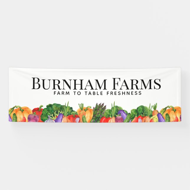 Farmers Market Stand Banner (Horizontal)