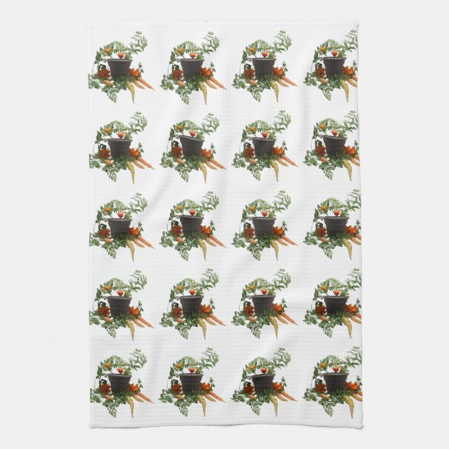 farmers Market Tea Towel (Vertical)