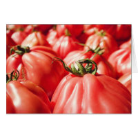 Farmer's Market Tomatoes Photography Blank Card