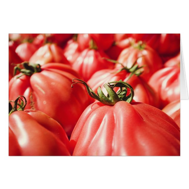 Farmer's Market Tomatoes Photography Blank Card (Front Horizontal)