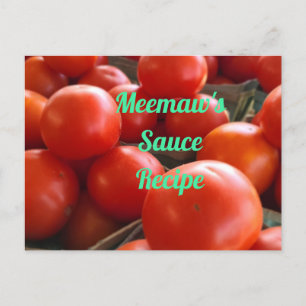 Farmer's Market Tomatoes Postcard