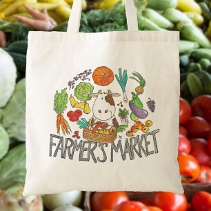 FARMER'S MARKET tote bag by Nicole Janes