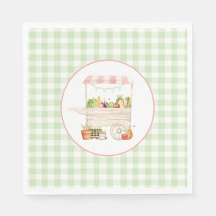 Farmers Market Vegetable Stand Birthday Napkin