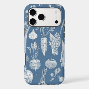 farmer's market vegetables cobalt denim