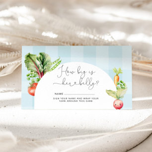 Farmers market vegetables how big mummy's belly enclosure card