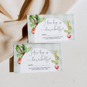 Farmers market vegetables how big mummy's belly enclosure card