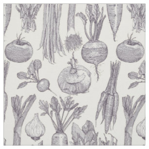 farmer's market vegetables mulberry pearl fabric