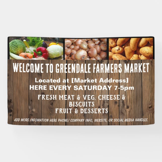 farmers market wood effect banner (Horizontal)