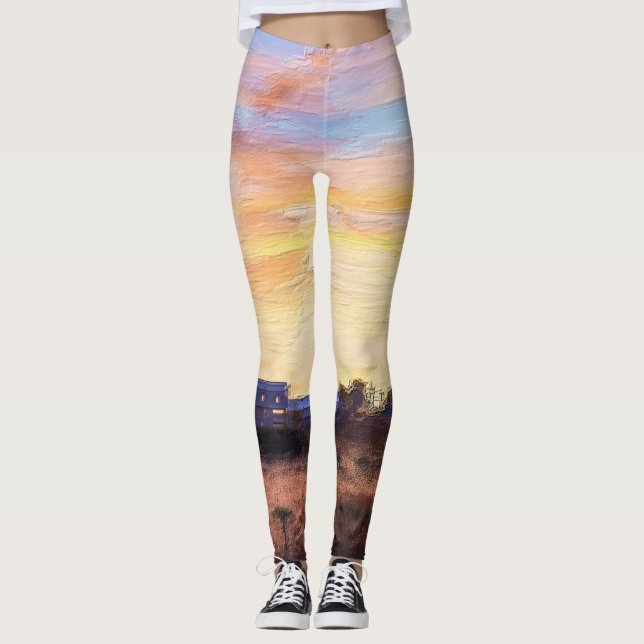 Farmers Morning Painterly Leggings (Front)