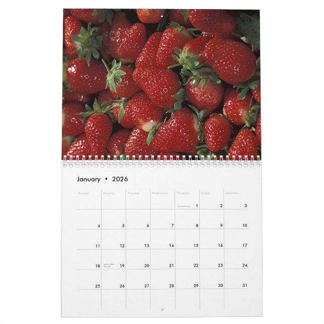 Farmer's Produce Photography Calendar (Jan 2026)