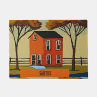 Farmers Style Country House, Personalise Floor Mat