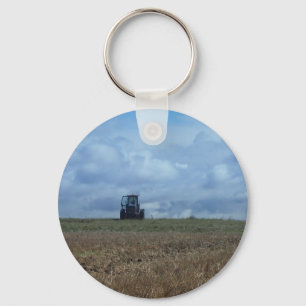 Farmer's Tractor Key Ring