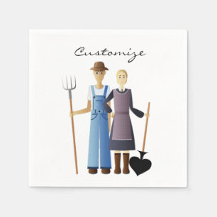 Farmer's Wife Queen of Spades Thunder_Cove Napkin