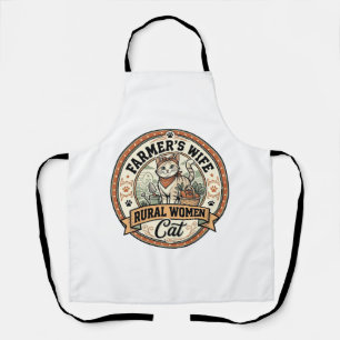 Farmer's Wife Rural Women Cat Farmer's Wife Rural Apron