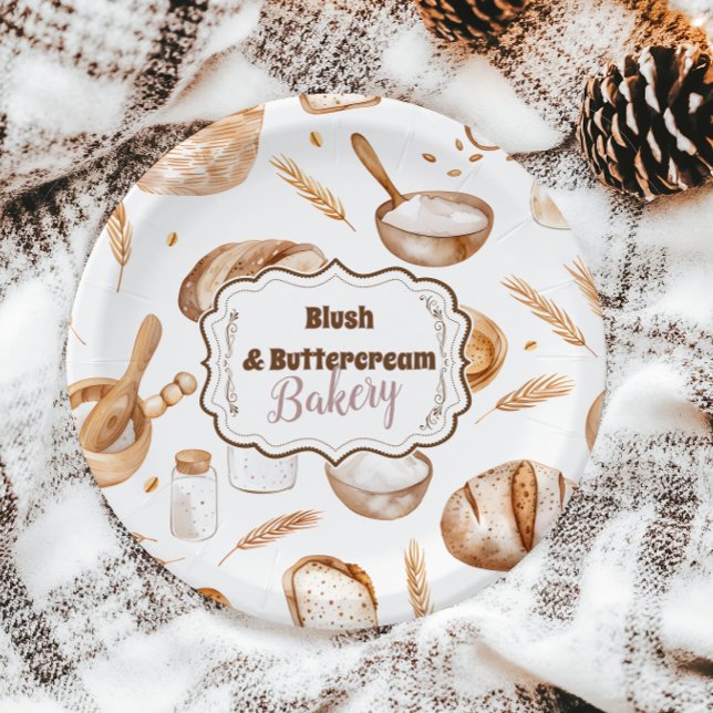 Farmhouse Artisan Bakery Paper Plate (Creator Uploaded)