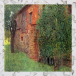 Farmhouse at Kammer by Gustav Klimt, Vintage Art Jigsaw Puzzle<br><div class="desc">Farmhouse at Kammer (Bauernhaus in Kammer am Attersee) (1901) by Gustav Klimt is a vintage Victorian Era fine art symbolism painting. An exterior view of an old farm house or barn building with a tree, fence, grass and gardens. About the artist: Gustav Klimt (1862-1918) was an Austrian Symbolist painter and...</div>