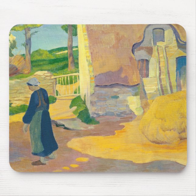 Farmhouse at Le Pouldu, 1890 (oil on canvas) Mouse Pad (Front)