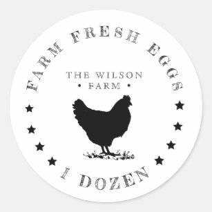farmhouse best stars Egg Carton Sticker