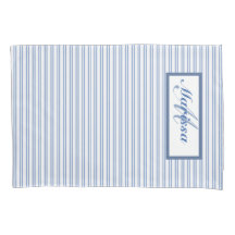 Farmhouse Blue and White Striped Ticking