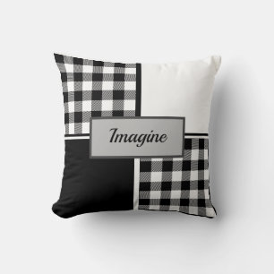 Farmhouse Buffalo Plaid  Cushion